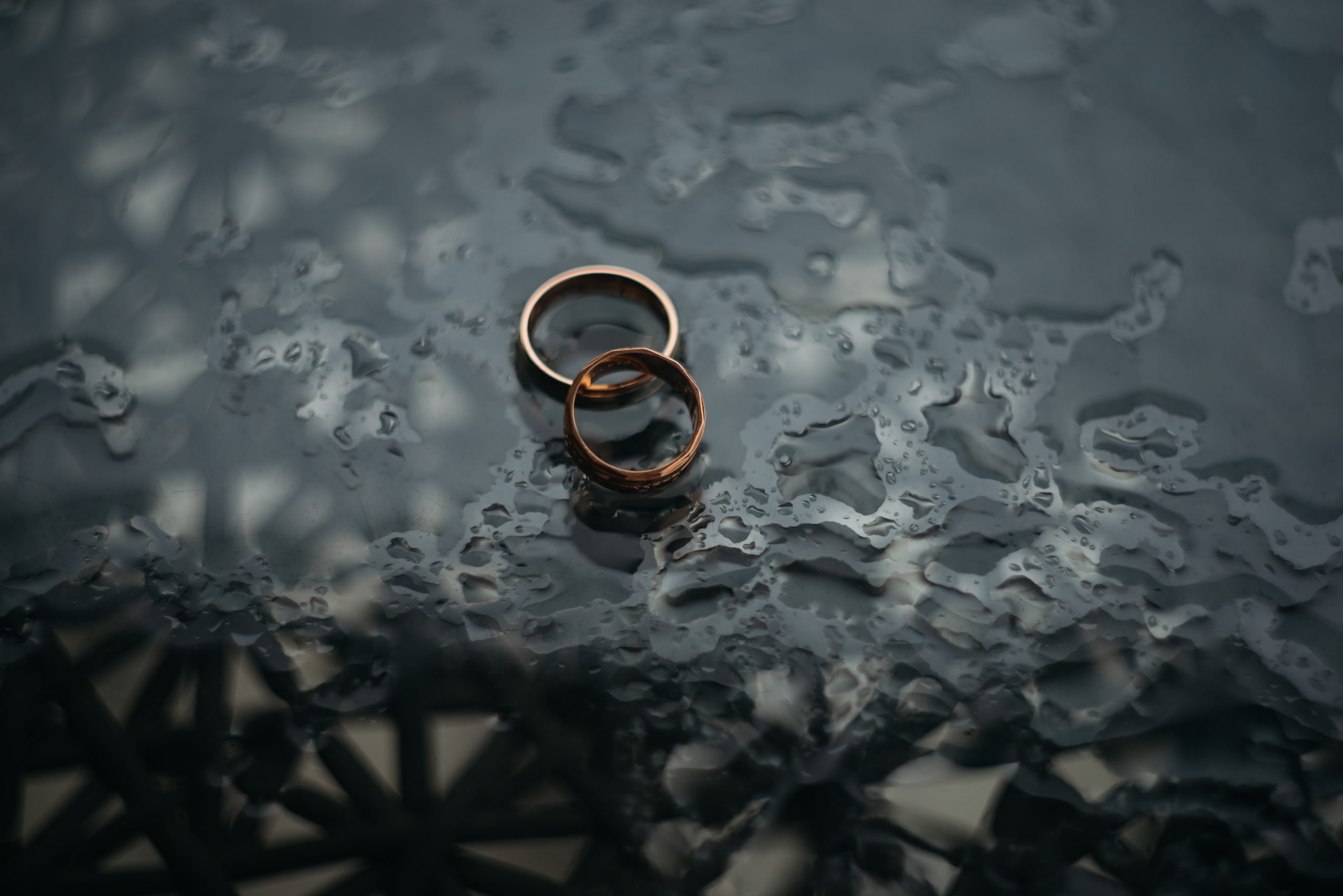 two wedding rings